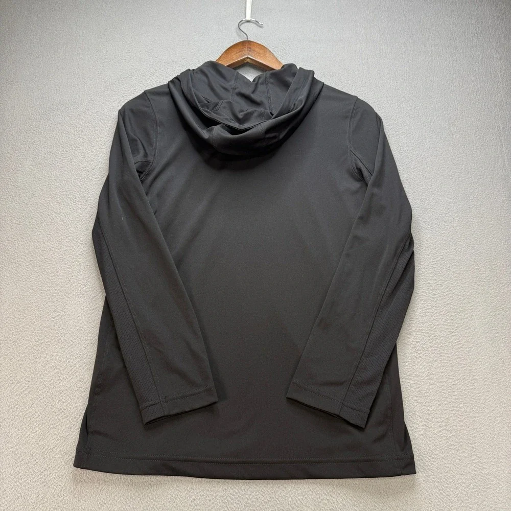 Nike Dri-Fit Hoodie Boys L Black/Orange Performance Training Atletic Gym NWT